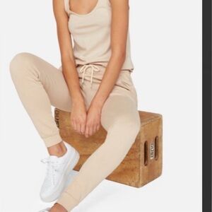 MATE The Label Organic Terry Classic Jogger - Size S - Latte